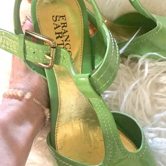 Franco Sarto Lime Green Wedge Sandals.Fun!🤩 - Picture 6 of 6